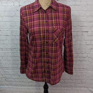 Gap Button Down Plaid Shirt Small